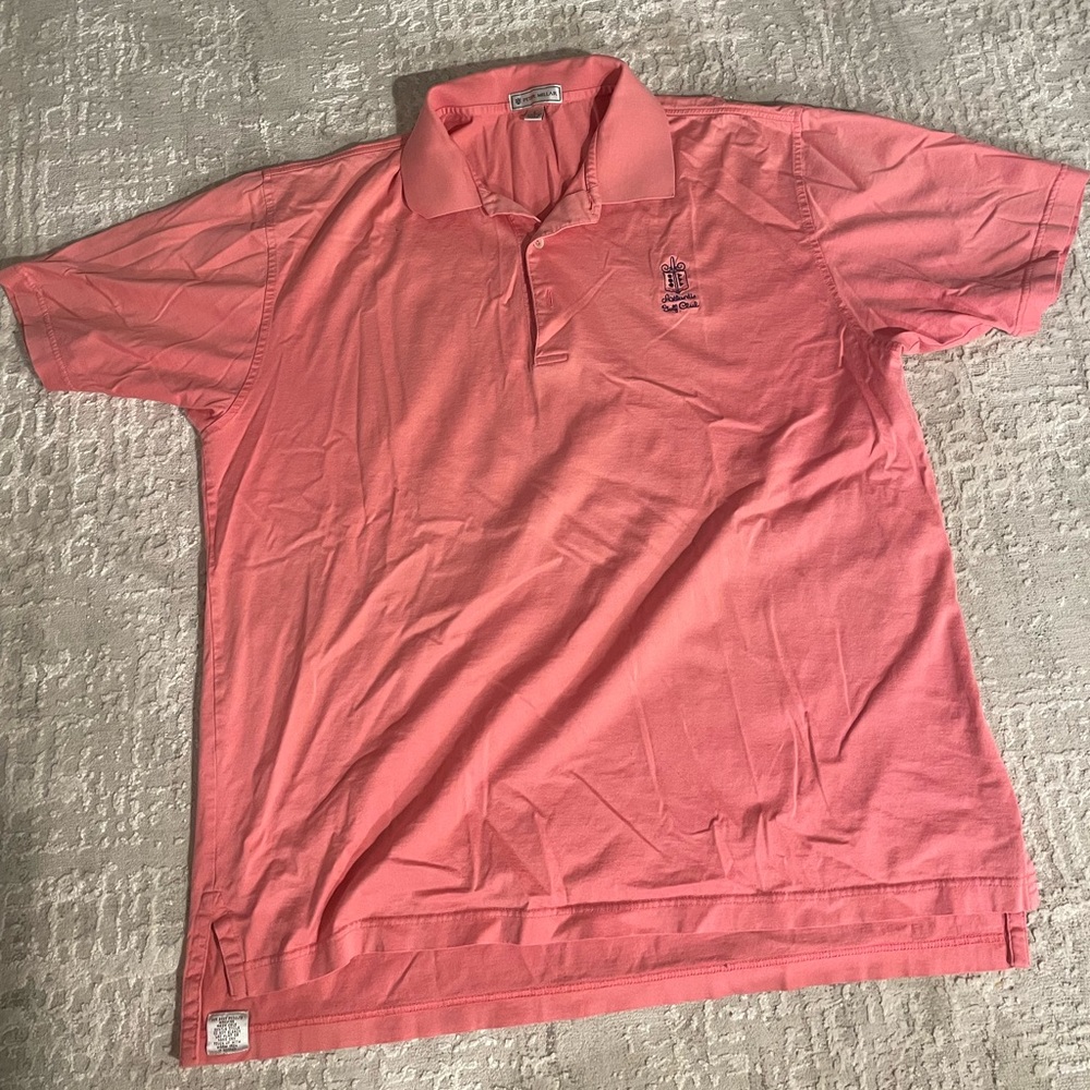 Peter Millar Coral Polo Golf Large Cotton Shirt - Made in Korea